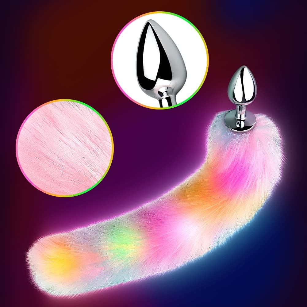Edelstahl Analplug mit Fuchsschwanz für Paare – 34 mm Buttplug