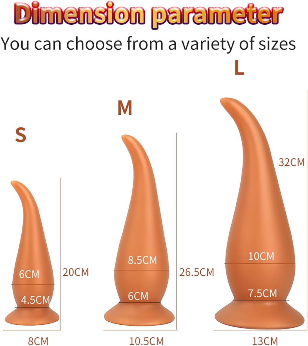 Realistischer XXL Dildo mit Saugnäpfen – Silikon Analplug für Paare