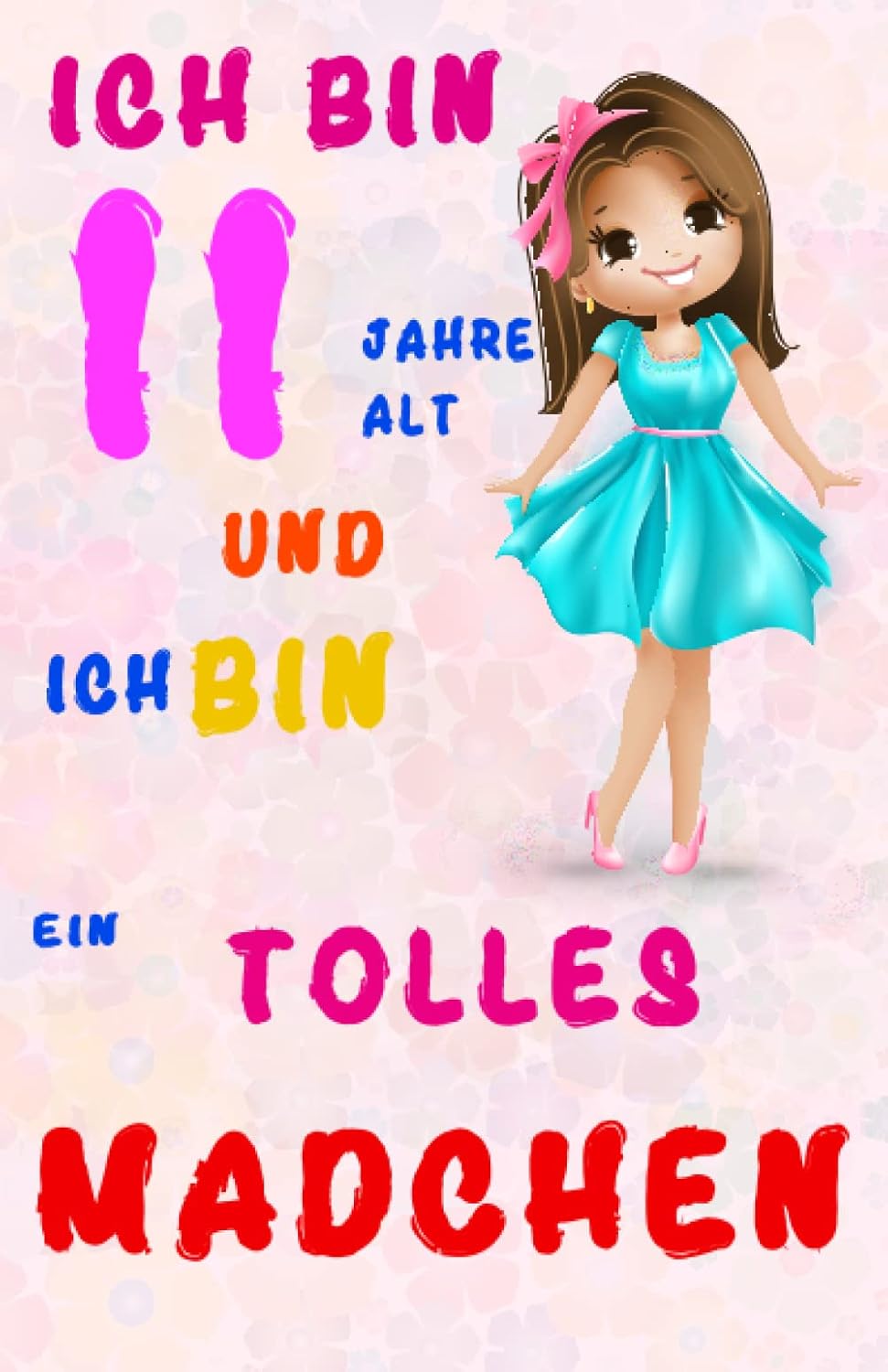 Notizbuch für 11-jährige Mädchen mit personalisierten linierten Seiten