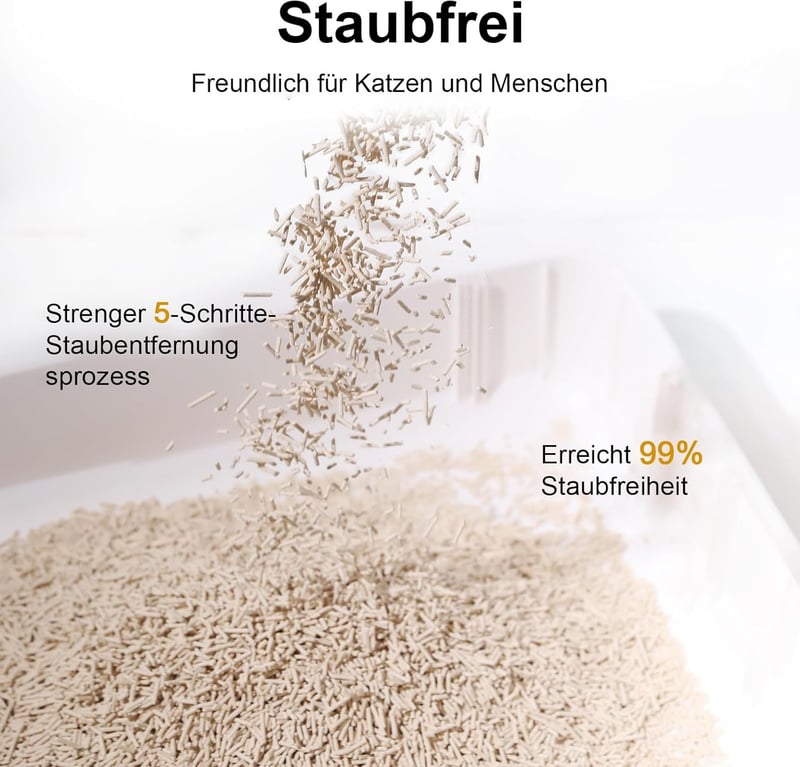 FUKUMARU Tofu Katzenstreu 10,8 kg - Staubfreies Klumpmaterial, umweltfreundlich