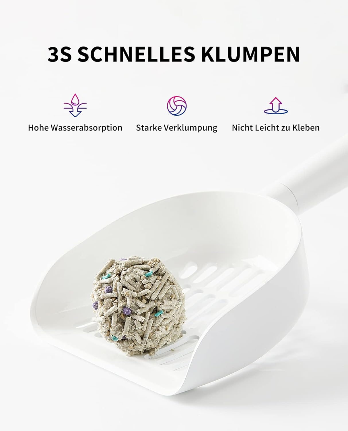 Petkit 5-in-1 Tofu-Katzenstreu, spülbar, geruchlos, extrem saugfähig