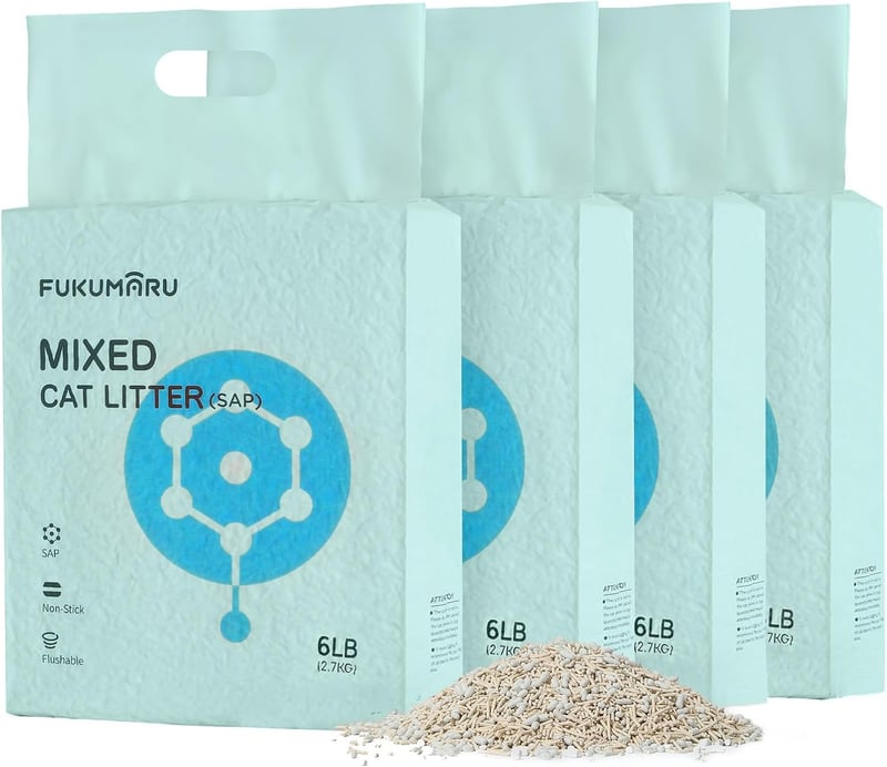 FUKUMARU Tofu Katzenstreu 10,8 kg – schnell klumpend, staubfrei, geruchskontrollierend