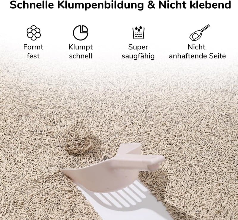 FUKUMARU Tofu Katzenstreu 5,4 kg - staubfrei, schnell klumpend, Geruchskontrolle