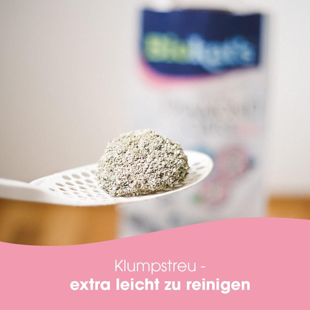 Biokat's Diamond Care Fresh Katzenstreu mit Babypuder-Duft - 10 L Bentonit mit Aktivkohle und Aloe Vera