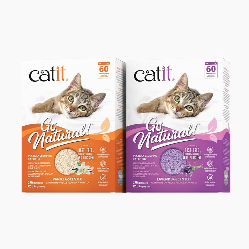 Catit Go Natural! Klumpende Katzenstreu aus Erbsenhülsen, 5,6 kg