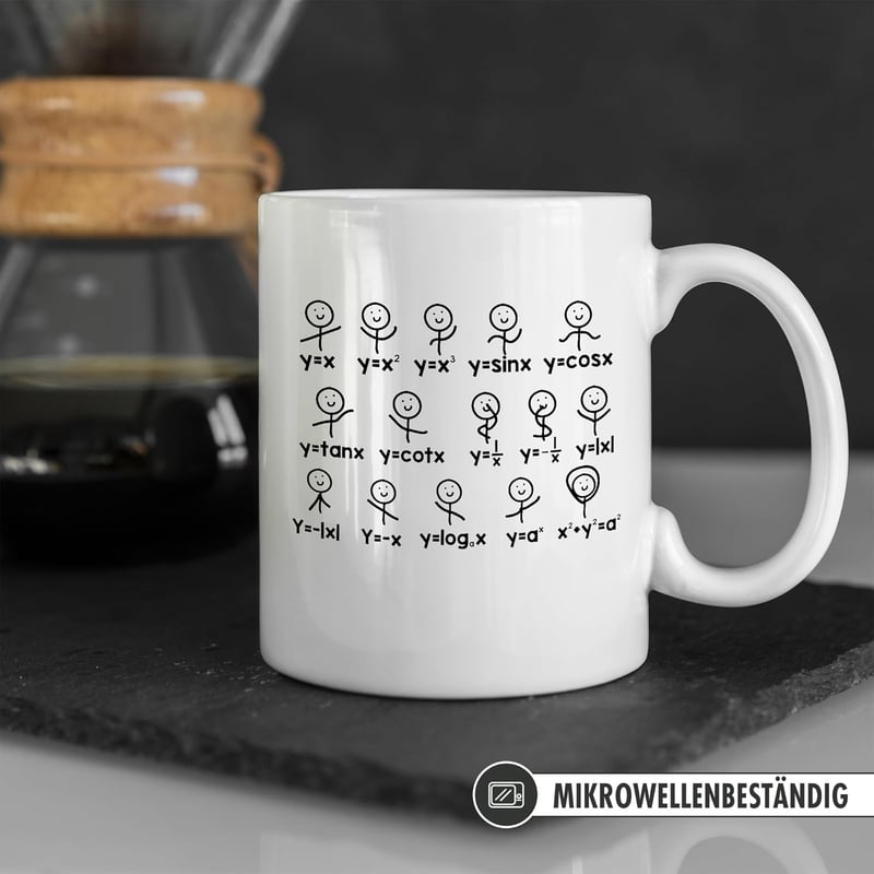 Lustige Physik-Tasse für Mathematiker und Mathelehrer als Geschenk