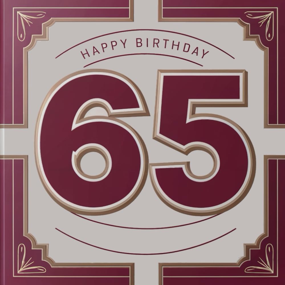 Persönliches Geburtstagsbuch zum 65. Geburtstag mit humorvollen Sprüchen