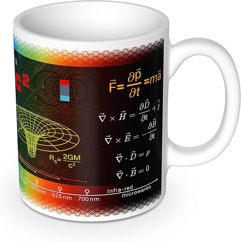 Wissenschaftsbecher Physik für Schüler und Studenten, 300 ml, Keramik