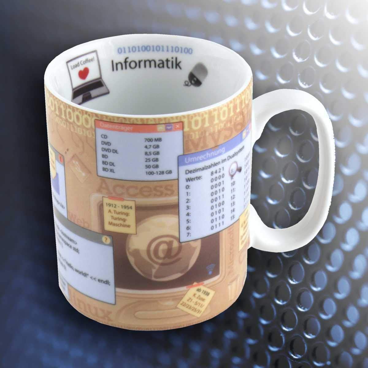 Könitz Wissensbecher Informatik aus Porzellan, 1 Stück
