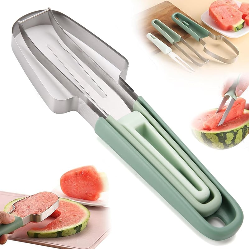 3-in-1 Edelstahl Wassermelonen Schneider für den Sommer