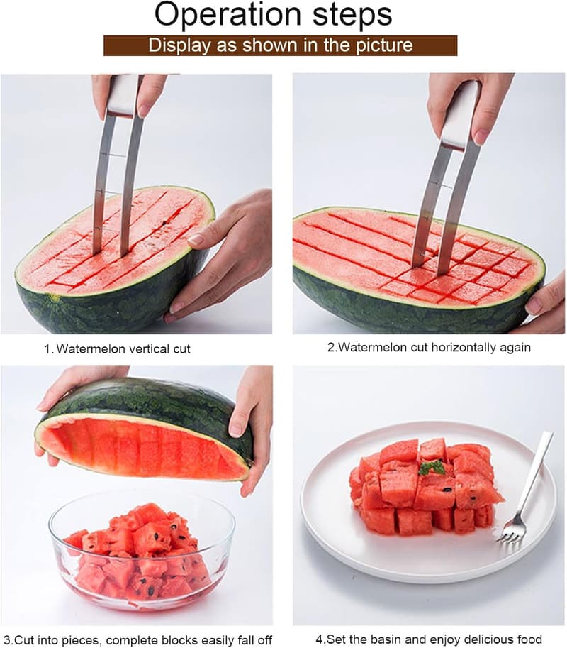 Kreativer Wassermelonen-Schneider aus Edelstahl für die Küche