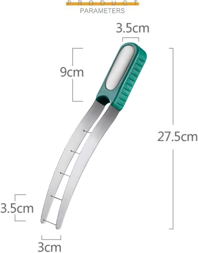 Multifunktionaler Melonenschneider aus Edelstahl mit rutschfestem Griff
