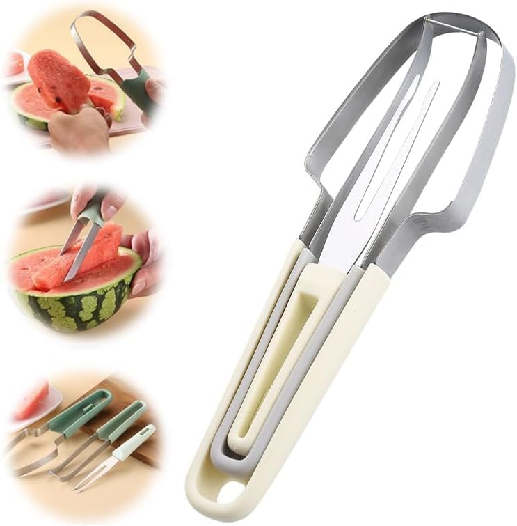Edelstahl Obstschneider Multitool für Melonen und Mangos