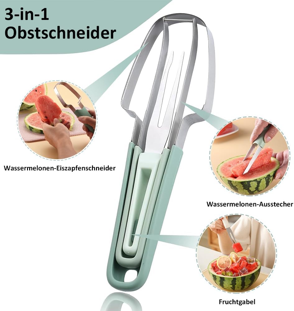 Edelstahl Wassermelonen Schneider für DIY-Obstsalate im Sommer