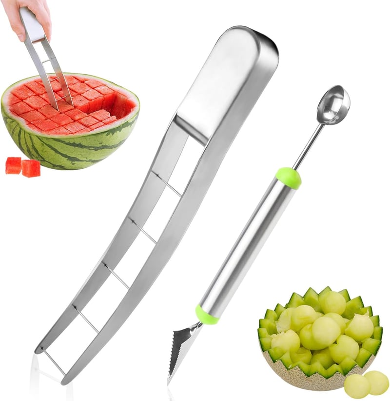 Edelstahl Melonenschneider für Obstsalate und Fruchtteller