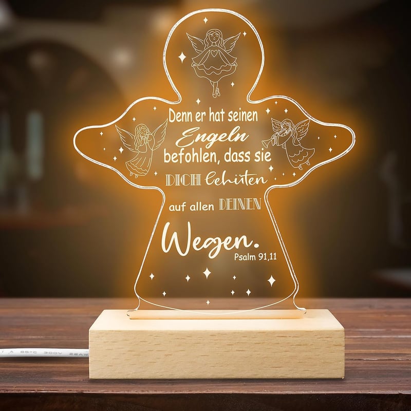 Nachtlicht zur Taufe für Mädchen und Jungen - ideales Babygeschenk