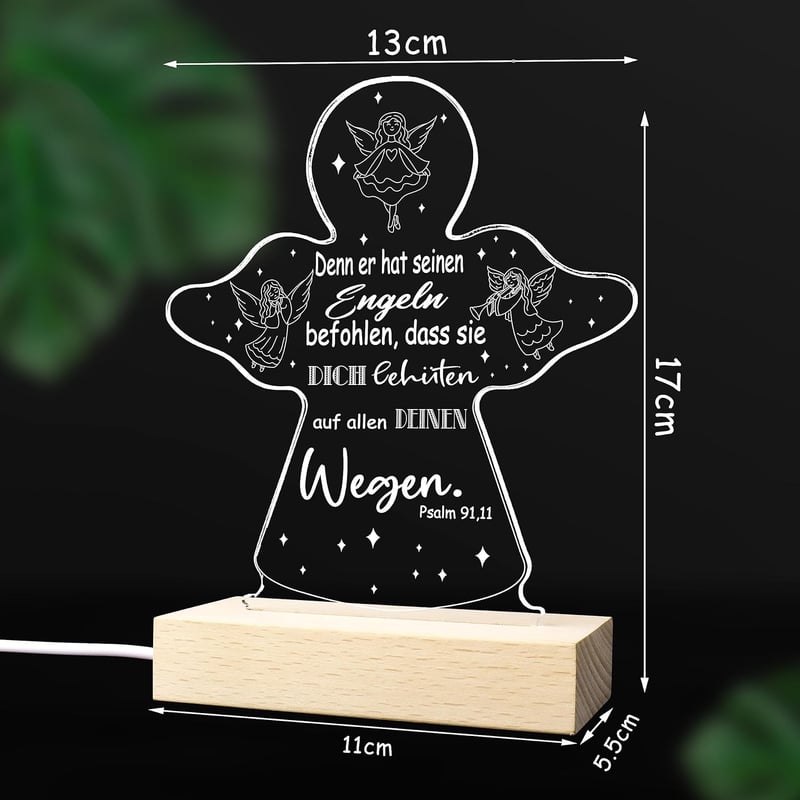 Nachtlicht zur Taufe für Mädchen und Jungen - ideales Babygeschenk