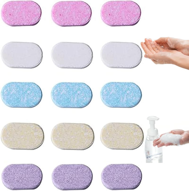 Umweltfreundliche Schäumende Handseife - 15er Nachfüllpack mit 5 Düften