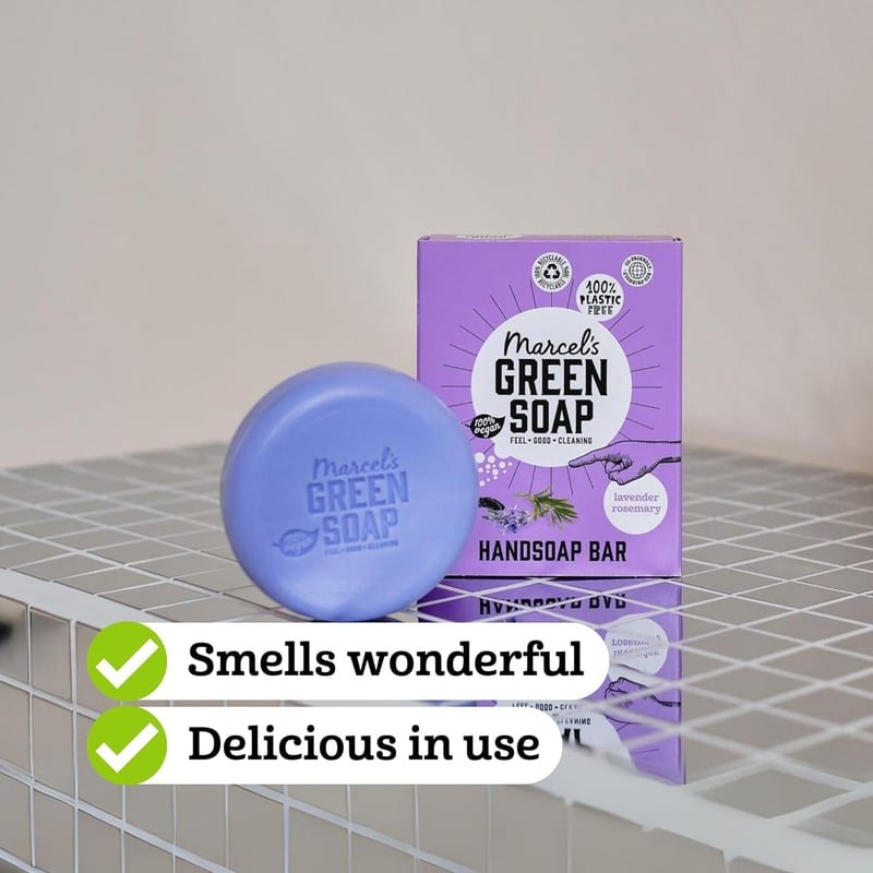 Umweltfreundliche Handseife Lavendel & Rosmarin - 90 g, vegan, biologisch abbaubar