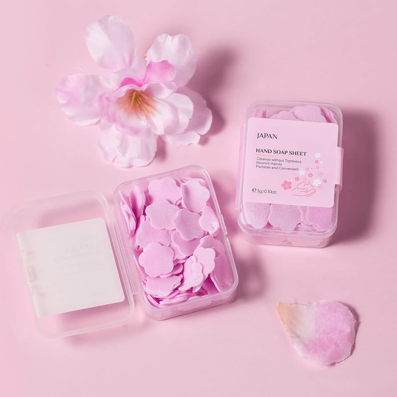 Handseifen-Tabs mit Kirschblüten - Hautfreundlich und tragbar (1)