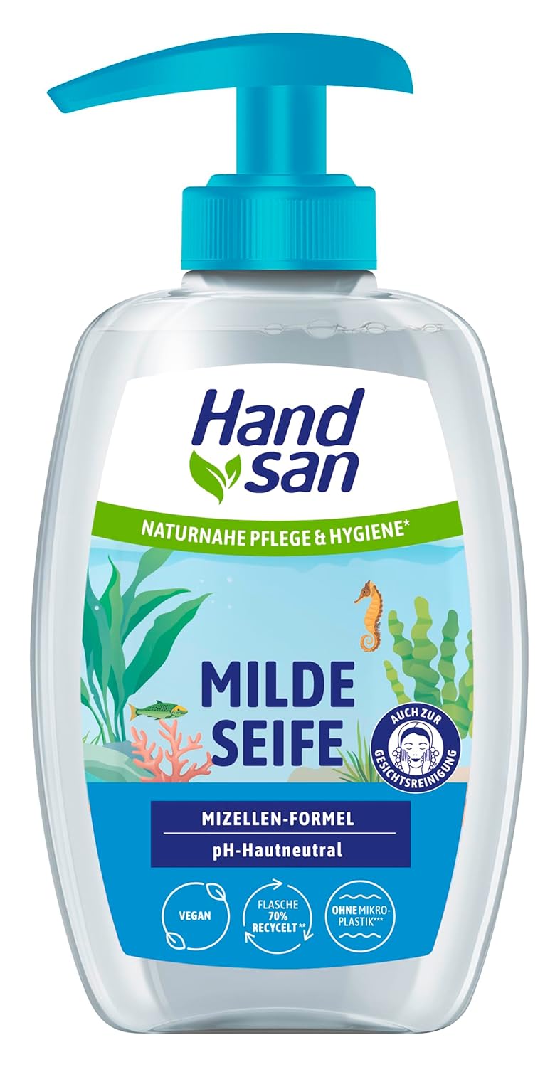 Veganer Seifenspender mit Mizellen-Technologie, 300 ml, für Gesichtsreinigung