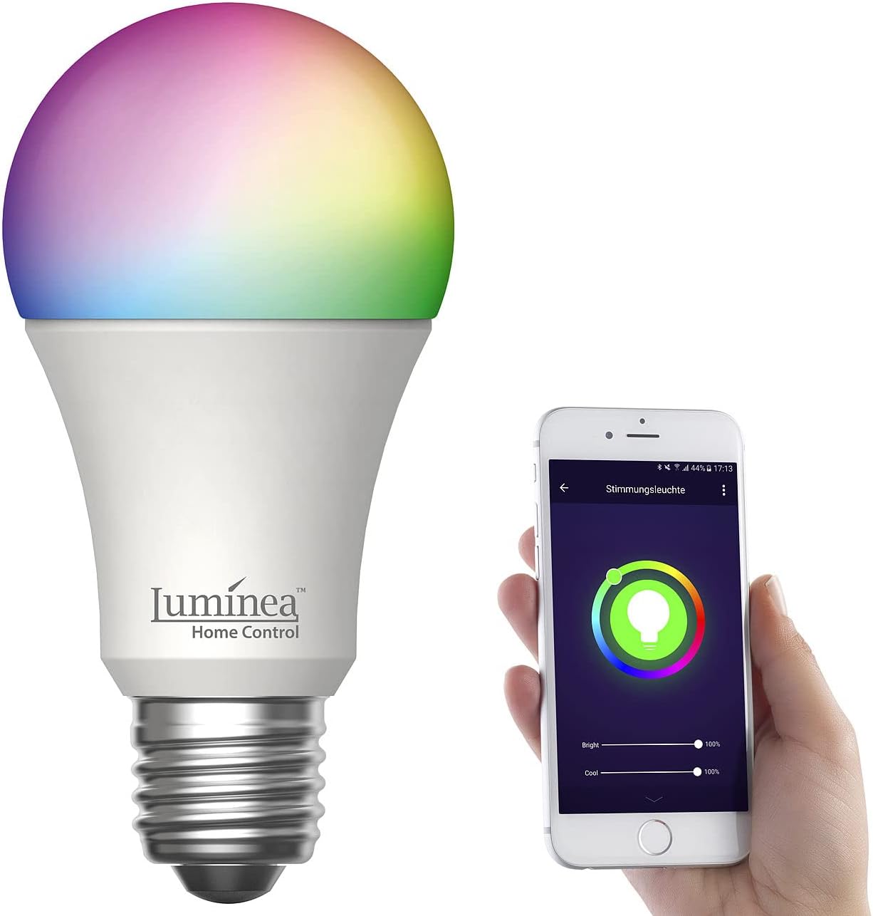 WLAN RGB-CCT LED-Lampe E27, 11 W – Smart Lampen für Stimmungslicht