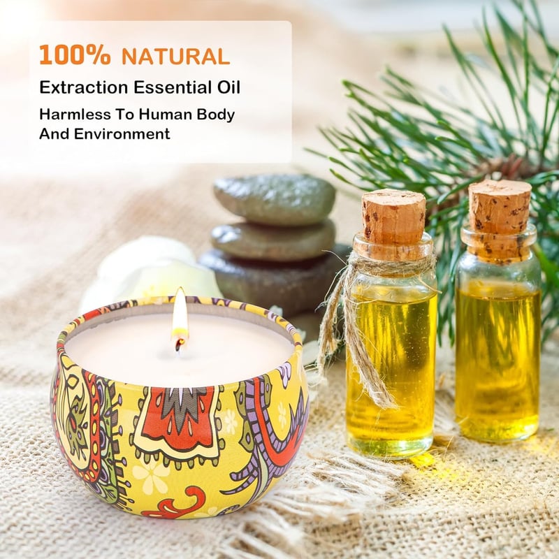 Duftkerzen Geschenkset für Frauen – 16 Stück Aromatherapie aus Sojawachs