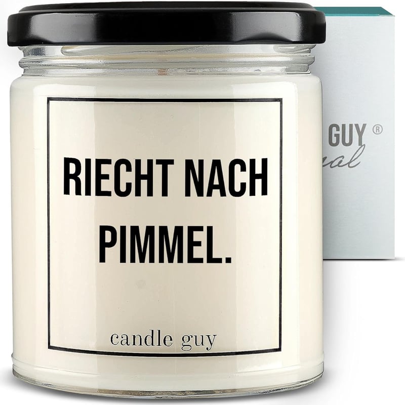 Handgemachte Duftkerze im Glas aus 100% Sojawachs – 70h Brennzeit, freches Geschenk für Frauen, Geburtstag