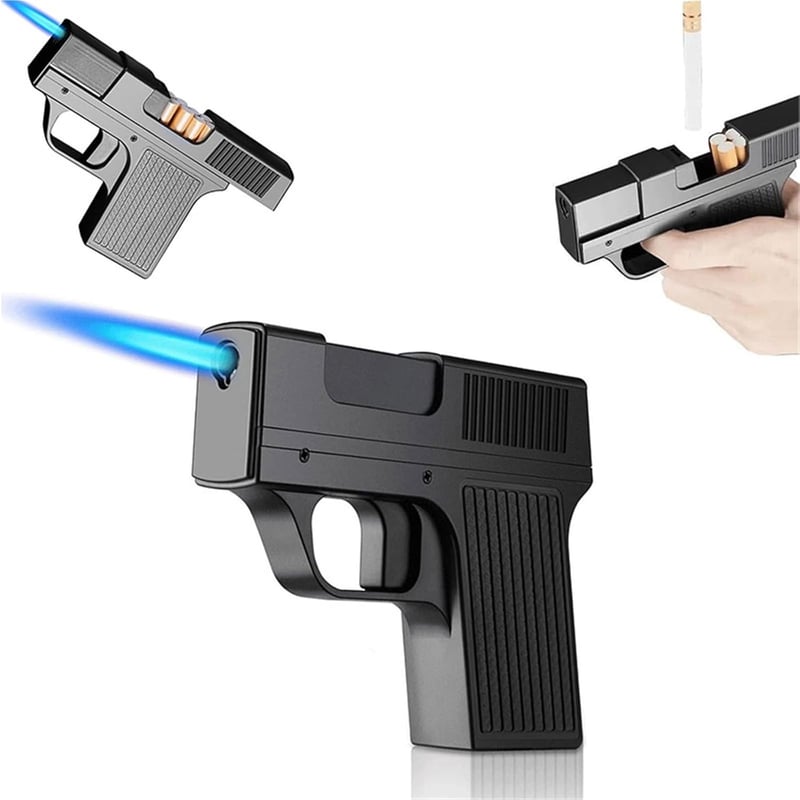 Multifunktionales Jet-Flame Feuerzeug für Männer, nachfüllbar, ideal für Camping