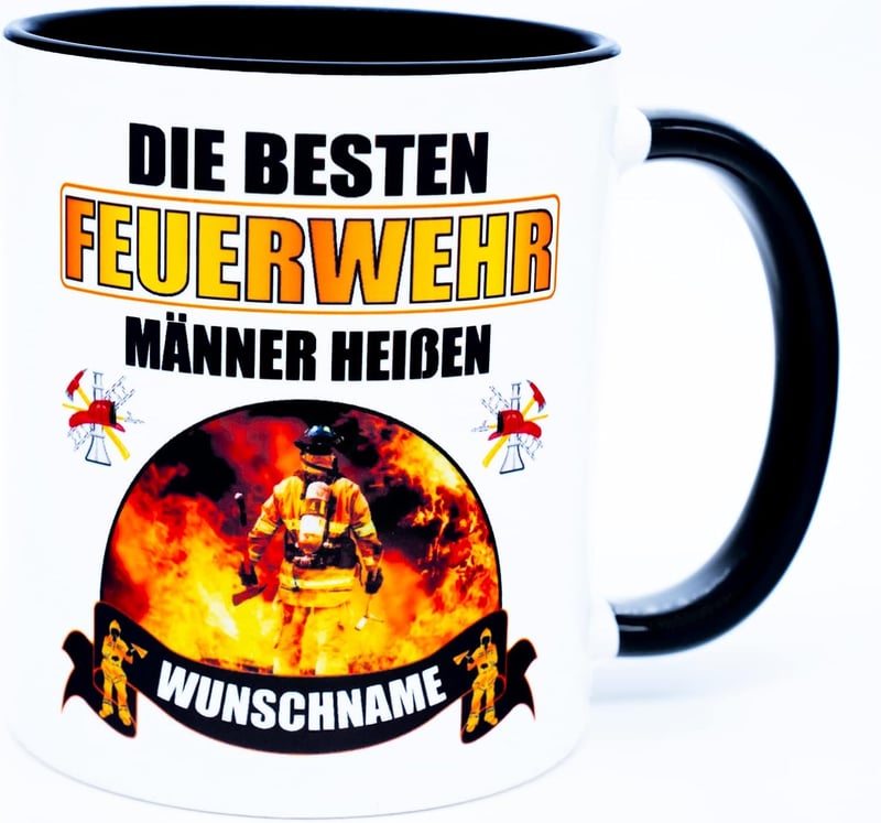 Personalisiert Becher für Feuerwehrmänner – Geschenkidee zum Geburtstag
