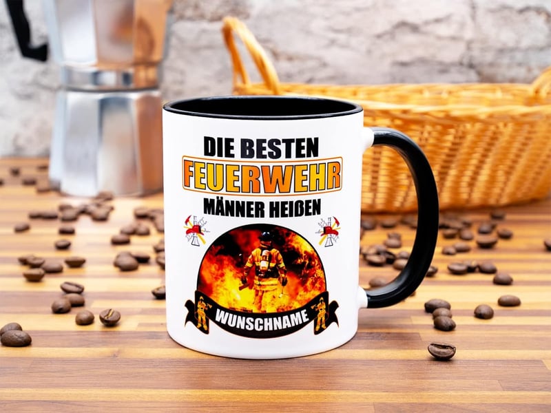 Personalisiert Becher für Feuerwehrmänner – Geschenkidee zum Geburtstag