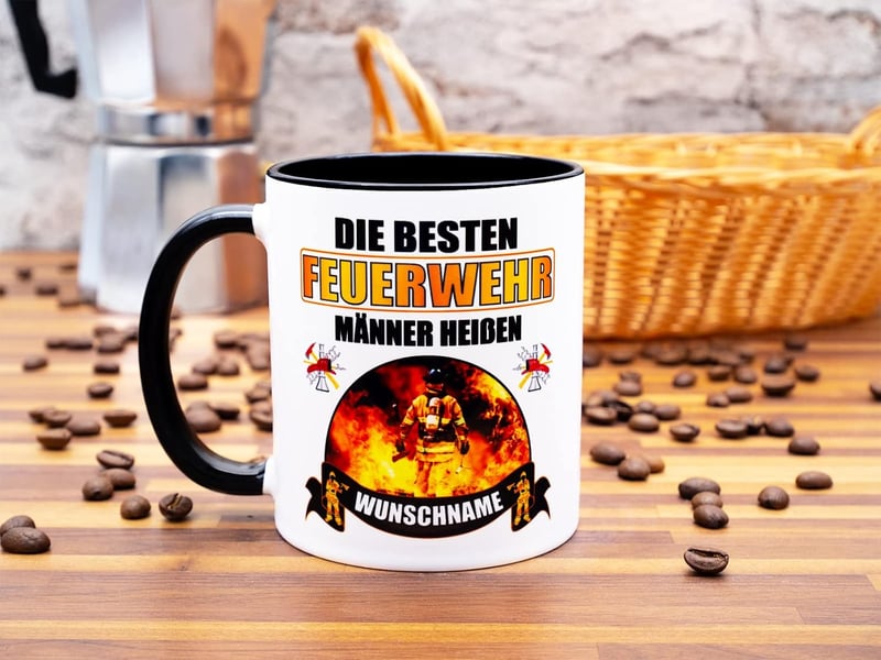Personalisiert Becher für Feuerwehrmänner – Geschenkidee zum Geburtstag