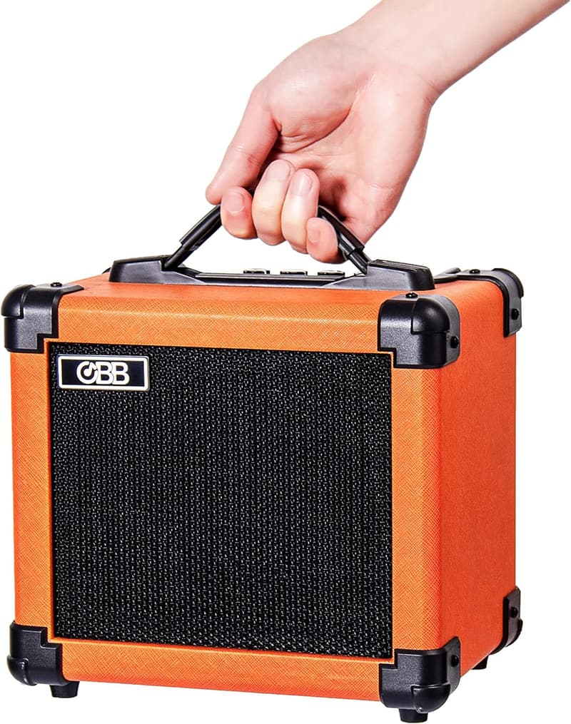 Tragbarer 10W Bluetooth-Gitarrenverstärker mit Gain/Bass/Treble-Regler