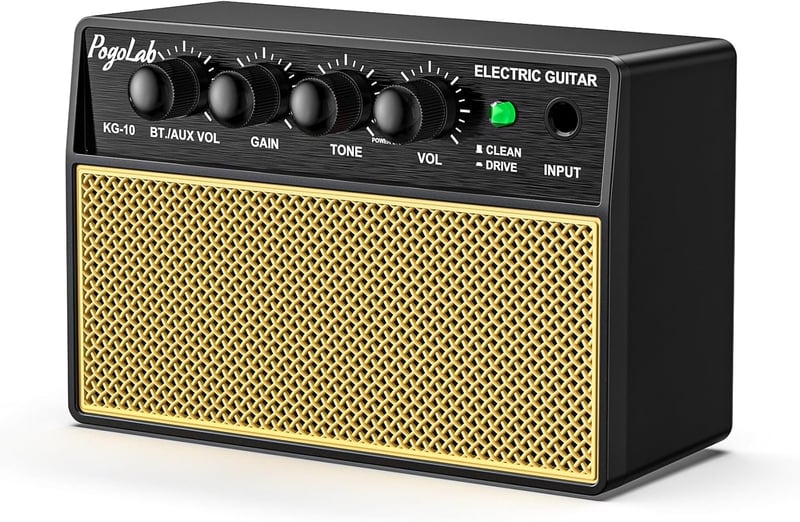 Tragbarer Gitarrenverstärker mit Bluetooth und 5W Leistung