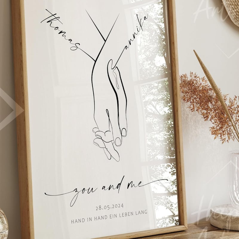 Personalisierte Hochzeitsposter 
