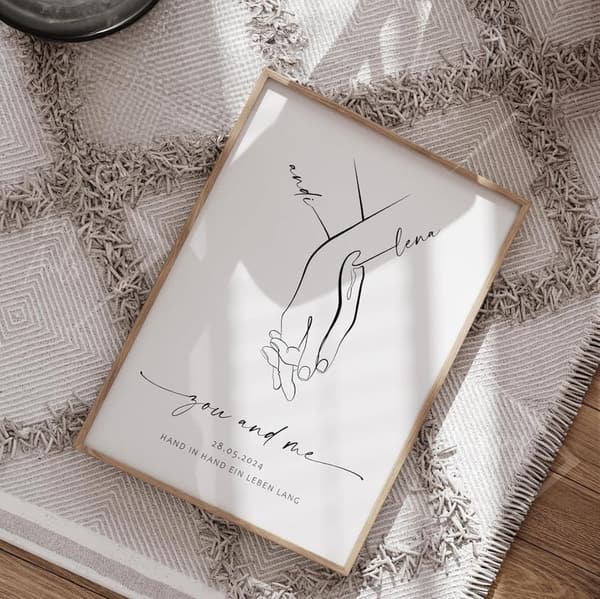 Personalisierte Hochzeitsposter 