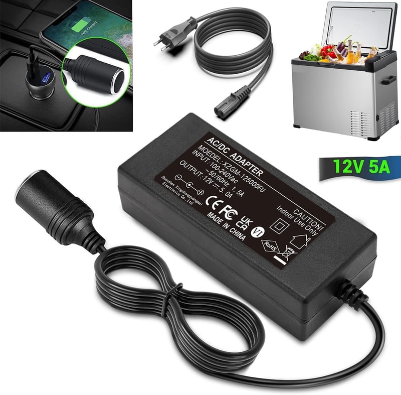 KFZ-Netzadapter 230V auf 12V für Bordnetzgeräte bis 60W