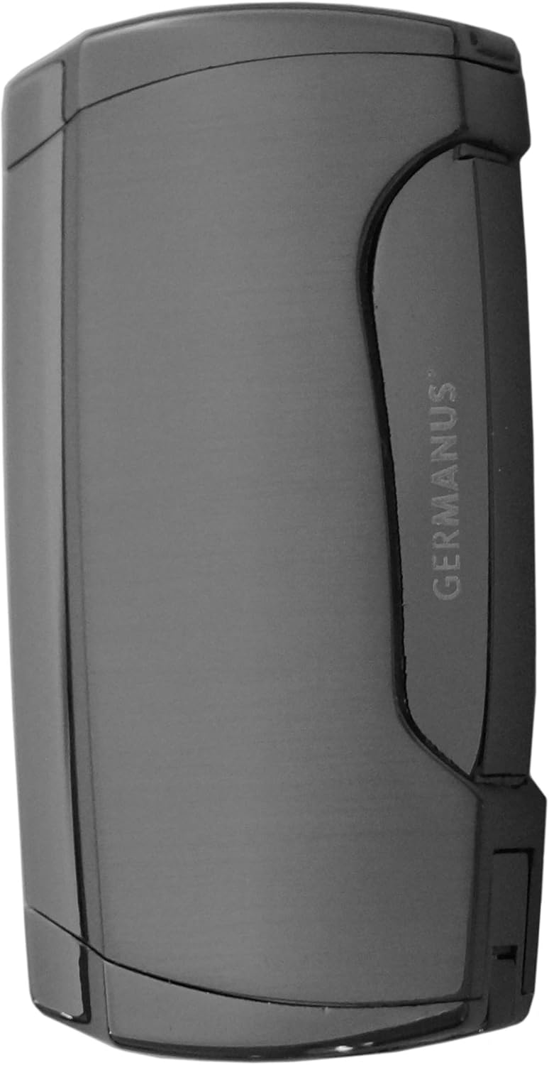 GERMANUS Jetflame Feuerzeug Stick II mit 2 Flammen in Silber