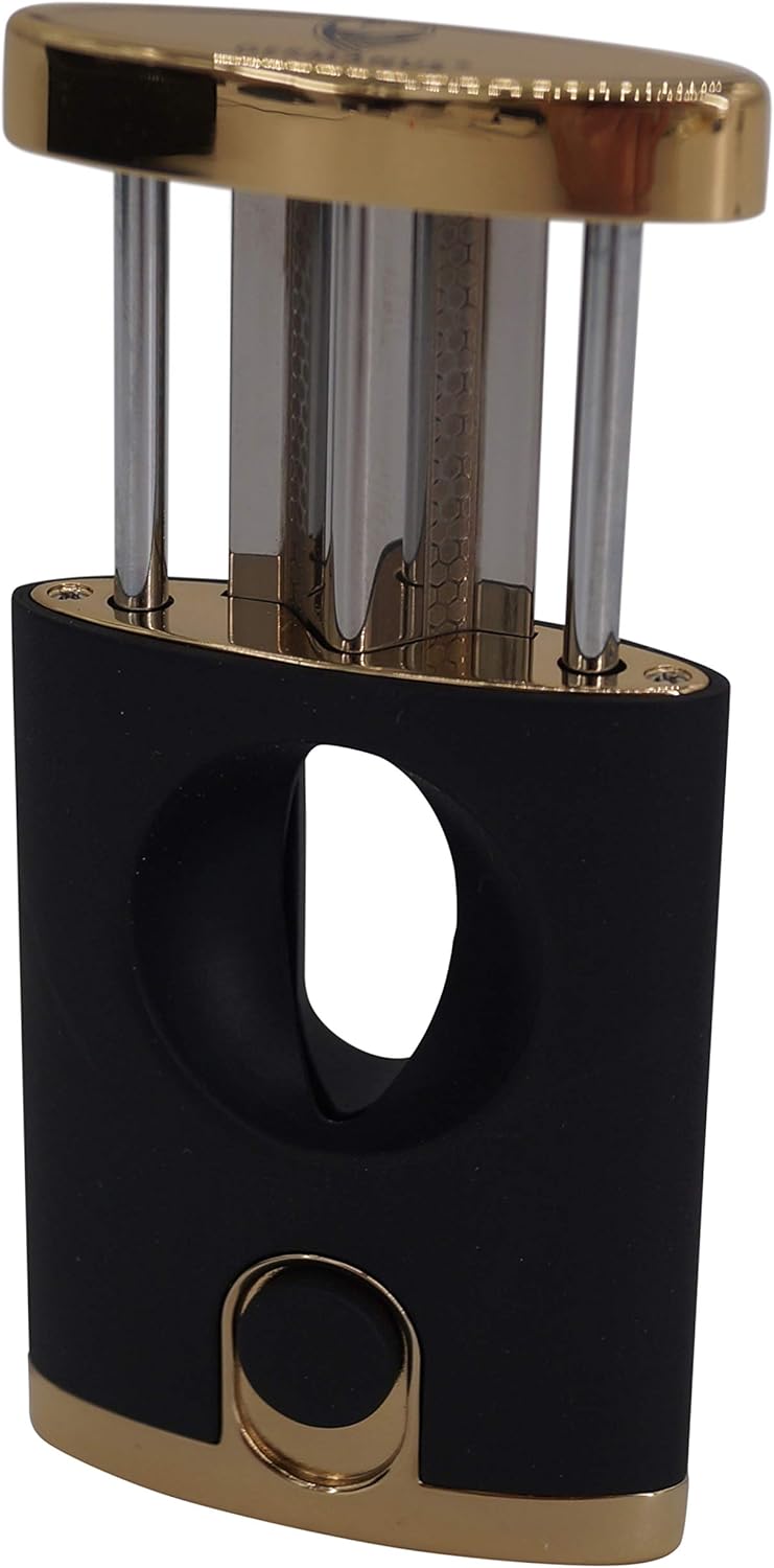 Ernst Premium V-Cutter für Zigarren, Schwarz-Gold