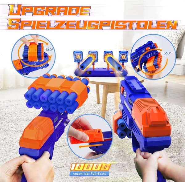 Automatische Zielscheiben für Nerf Gun Spielzeug, ab 6 Έτη, blau