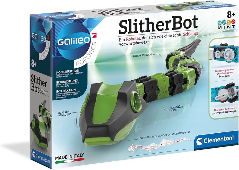 Clementoni Galileo Robotics SlitherBot - Roboter-Spielzeug für Kinder ab 8 Jahren