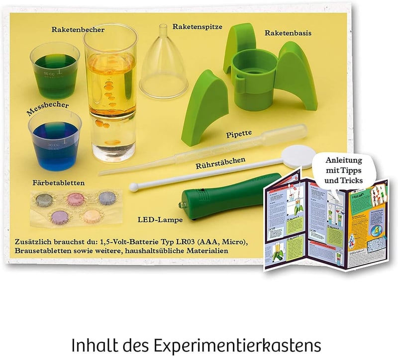 Mini Raketen-Lavalampe DIY Set für Kinder ab 8 Jahren