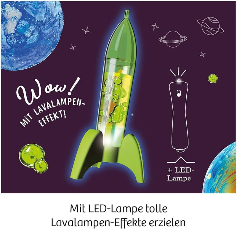 Mini Raketen-Lavalampe DIY Set für Kinder ab 8 Jahren