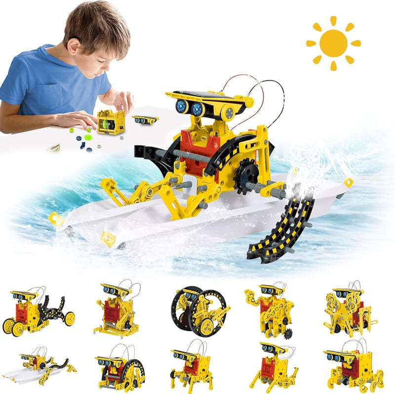 Solar Roboter 12-in-1 STEM Spielzeug für Jungen ab 8 Jahren
