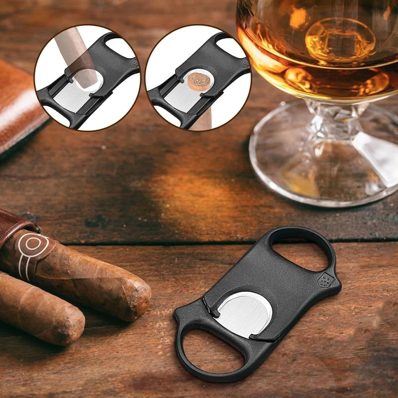 Tragbarer Zigarrenschneider Guillotine - Klassische, glatte Schere