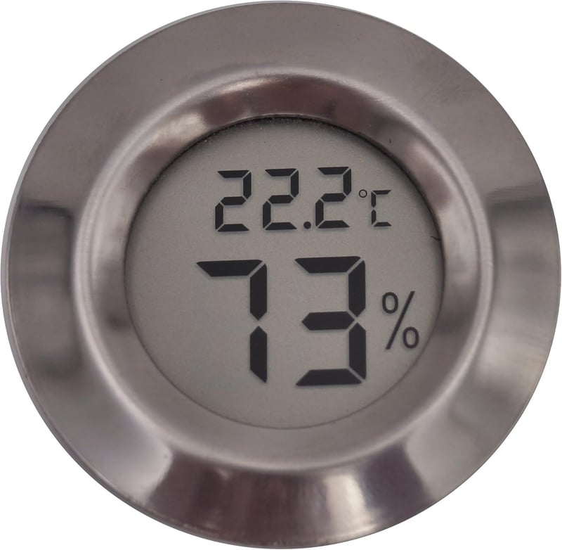 Digitaler Hygrometer für Humidor – Präzise Messung, rund 365