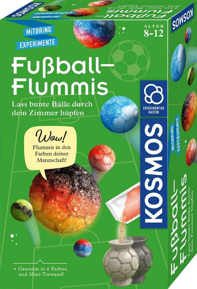 DIY Fußball-Flummis Set für Kinder ab 8 Jahren, 6 Farben zum Kombinieren