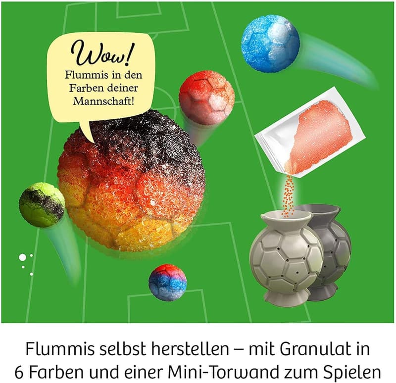 DIY Fußball-Flummis Set für Kinder ab 8 Jahren, 6 Farben zum Kombinieren