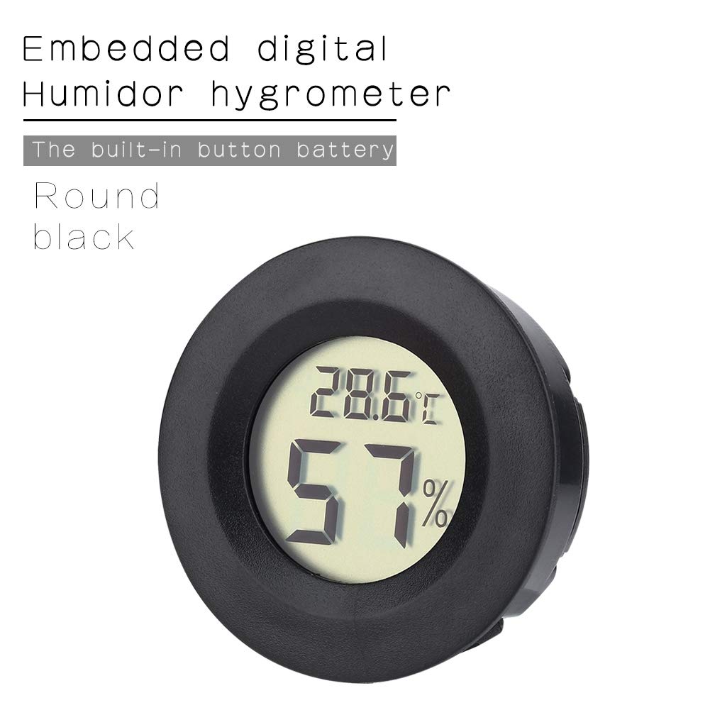 Atyhao Analoges Hygrometer für Humidor und Zigarren mit Glaslinse