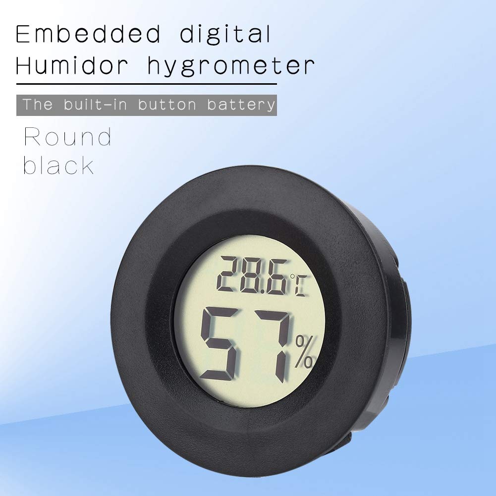 Atyhao Analoges Hygrometer für Humidor und Zigarren mit Glaslinse